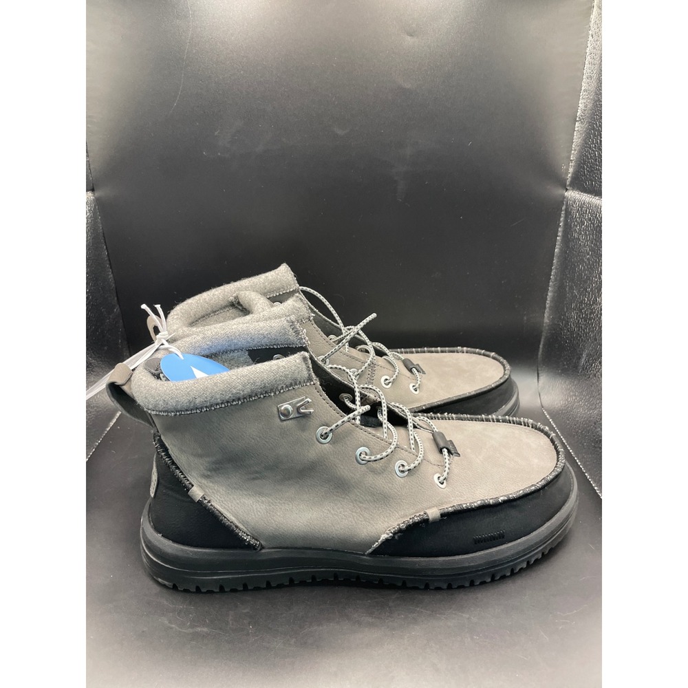 Hey Dude Bradley Classic Tumbled Granite Grey Multi Boots 44327-1VT Mens 10